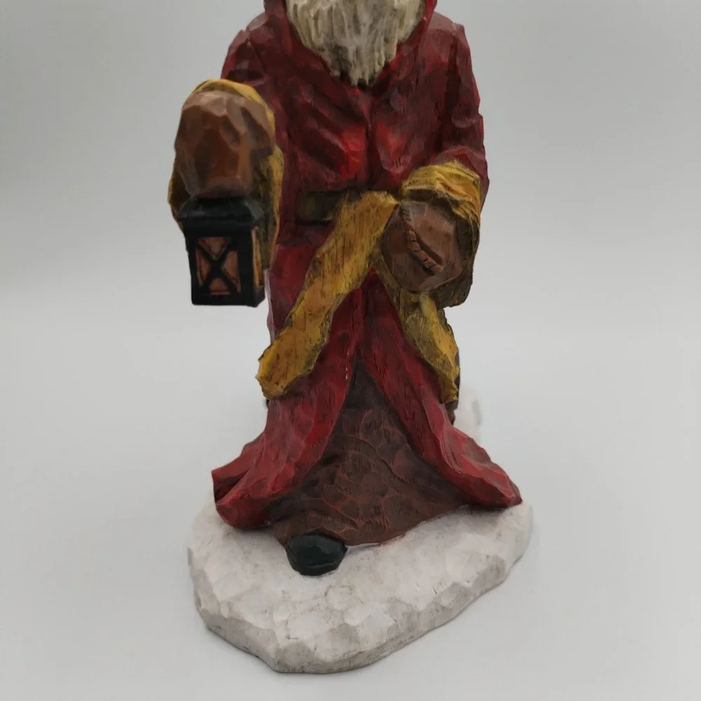 Craig Kirkwood for DEMDACO‎ 2002 Santa with Sledge Votive Candle Holder Figurine